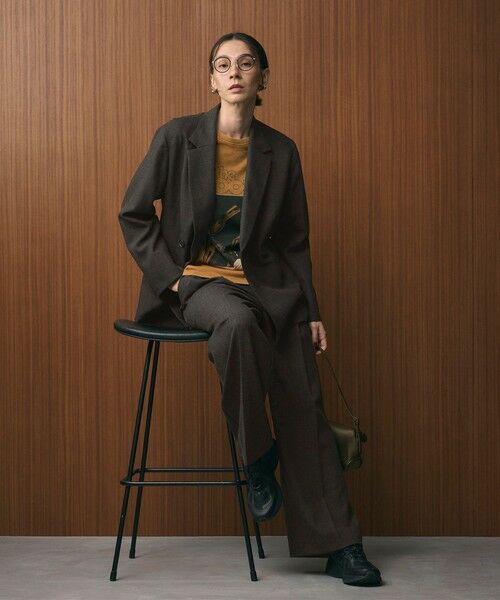 BEAUTY&YOUTH UNITED ARROWS / ビューティー&ユース ユナイテッドアローズ スラックス・ドレスパンツ | 【WEB限定 Wardrobe DAILY MINIMAL】ウールライクメランジ ワイドパンツ ウォッシャブル | 詳細16