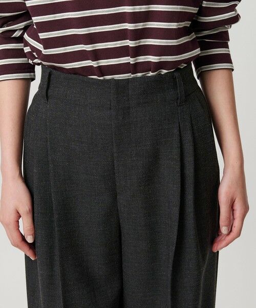 BEAUTY&YOUTH UNITED ARROWS / ビューティー&ユース ユナイテッドアローズ スラックス・ドレスパンツ | 【WEB限定 Wardrobe DAILY MINIMAL】ウールライクメランジ ワイドパンツ ウォッシャブル | 詳細20