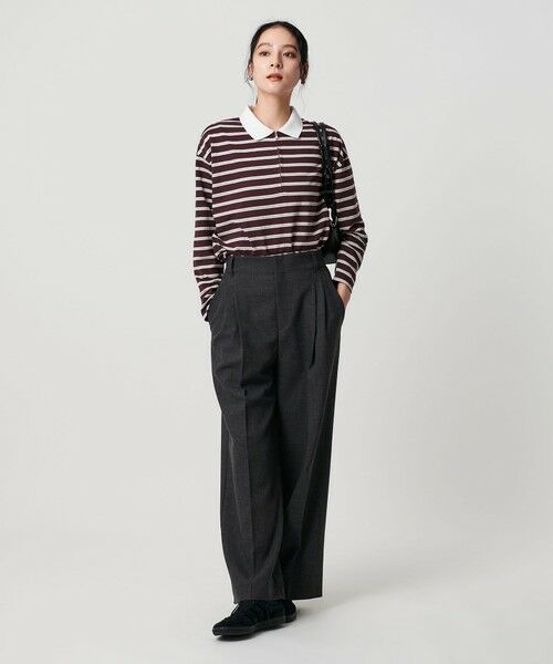 BEAUTY&YOUTH UNITED ARROWS / ビューティー&ユース ユナイテッドアローズ スラックス・ドレスパンツ | 【WEB限定 Wardrobe DAILY MINIMAL】ウールライクメランジ ワイドパンツ ウォッシャブル | 詳細9