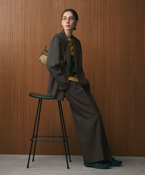 BEAUTY & YOUTH UNITED ARROWS/ビューティー&ユース ユナイテッドアローズ 【WEB限定 Wardrobe DAILY MINIMAL】ウールライクメランジ ワイドパンツ ウォッシャブル DK. GRAY XS BEAUTY & YOUTH UNITED ARROWS/ビューティー&ユース ユナイテッドアローズ 【WEB限定 Wardrobe DAILY MINIMAL】ウールライクメランジ ワイドパンツ ウォッシャブル DK. GRAY XS