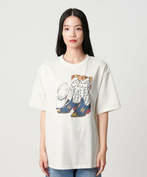 BEAUTY&YOUTH UNITED ARROWS / ビューティー&ユース ユナイテッドアローズ Tシャツ | 【国内EXCLUSIVE】＜Levi's＞COWBOY Tシャツ | 詳細4
