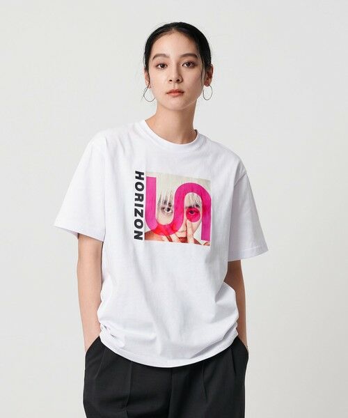 BEAUTY & YOUTH UNITED ARROWS/ビューティー&ユース ユナイテッドアローズ 【別注】<UA×BEAUTY&YOUTH>HORIZON Tシャツ WHITE M BEAUTY & YOUTH UNITED ARROWS/ビューティー&ユース ユナイテッドアローズ 【別注】<UA×BEAUTY&YOUTH>HORIZON Tシャツ WHITE M