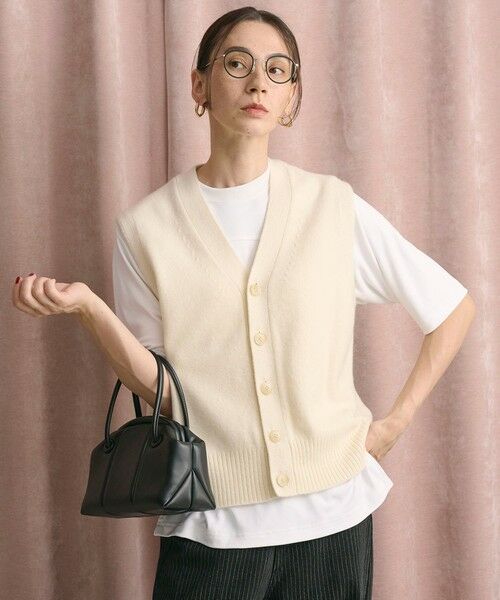 BEAUTY&YOUTH UNITED ARROWS / ビューティー&ユース ユナイテッドアローズ ベスト | ウールカシミヤブレンド アクア ニットベスト | 詳細2