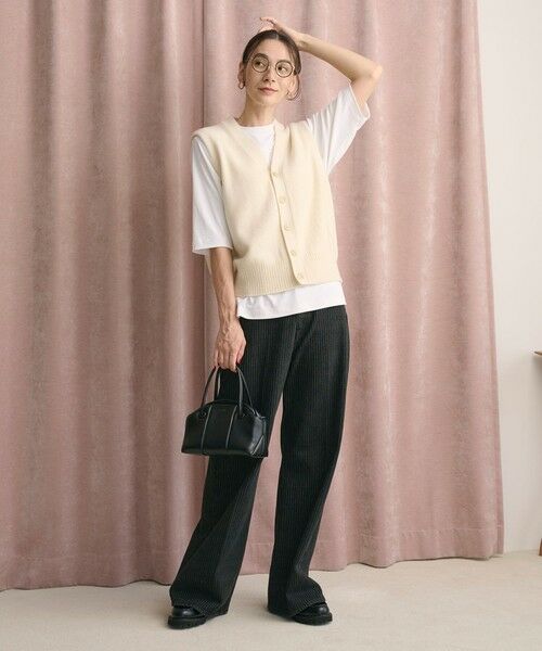 BEAUTY&YOUTH UNITED ARROWS / ビューティー&ユース ユナイテッドアローズ ベスト | ウールカシミヤブレンド アクア ニットベスト | 詳細4