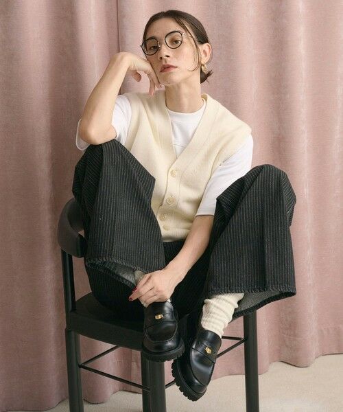 BEAUTY&YOUTH UNITED ARROWS / ビューティー&ユース ユナイテッドアローズ ベスト | ウールカシミヤブレンド アクア ニットベスト | 詳細5