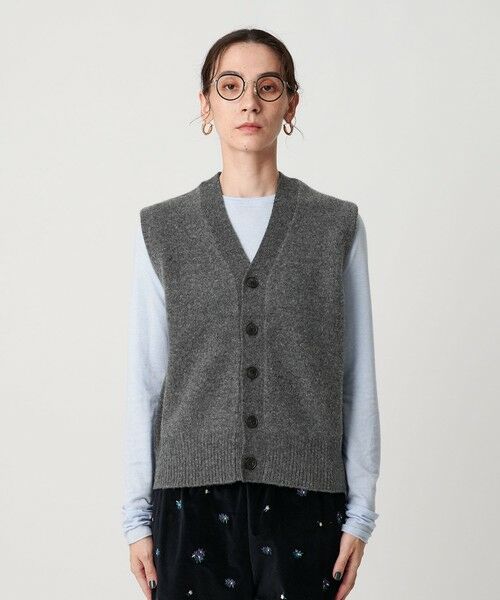 BEAUTY&YOUTH UNITED ARROWS / ビューティー&ユース ユナイテッドアローズ ベスト | ウールカシミヤブレンド アクア ニットベスト | 詳細15