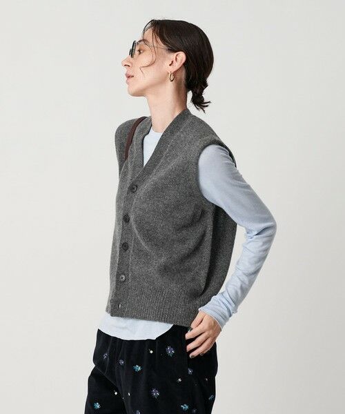 BEAUTY&YOUTH UNITED ARROWS / ビューティー&ユース ユナイテッドアローズ ベスト | ウールカシミヤブレンド アクア ニットベスト | 詳細11