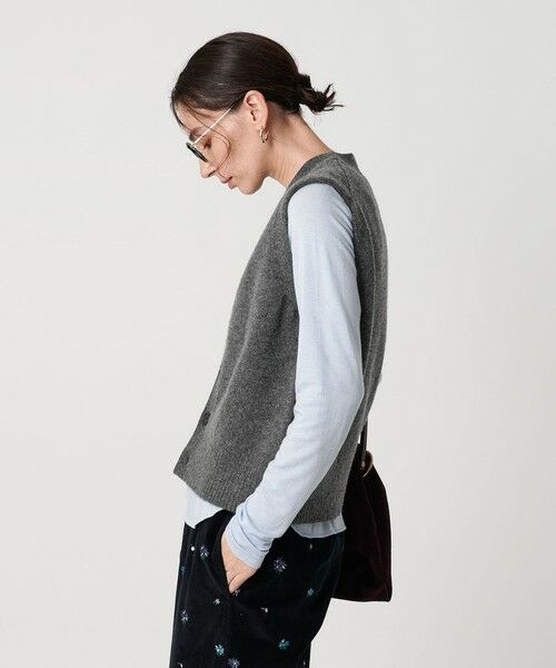 BEAUTY&YOUTH UNITED ARROWS / ビューティー&ユース ユナイテッドアローズ ベスト | ウールカシミヤブレンド アクア ニットベスト | 詳細12