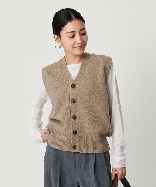 BEAUTY&YOUTH UNITED ARROWS / ビューティー&ユース ユナイテッドアローズ ベスト | ウールカシミヤブレンド アクア ニットベスト | 詳細23