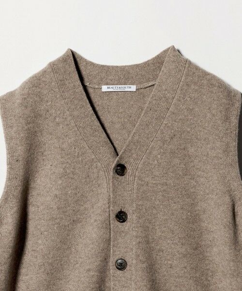 セール】 ウールカシミヤブレンド アクア ニットベスト （ベスト