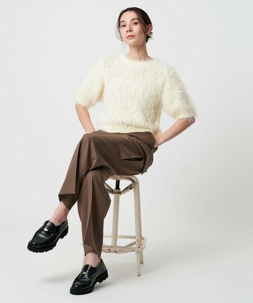 BEAUTY&YOUTH UNITED ARROWS / ビューティー&ユース ユナイテッドアローズ ニット・セーター | フェザーヤーン ハーフスリーブ ニットプルオーバー | 詳細3