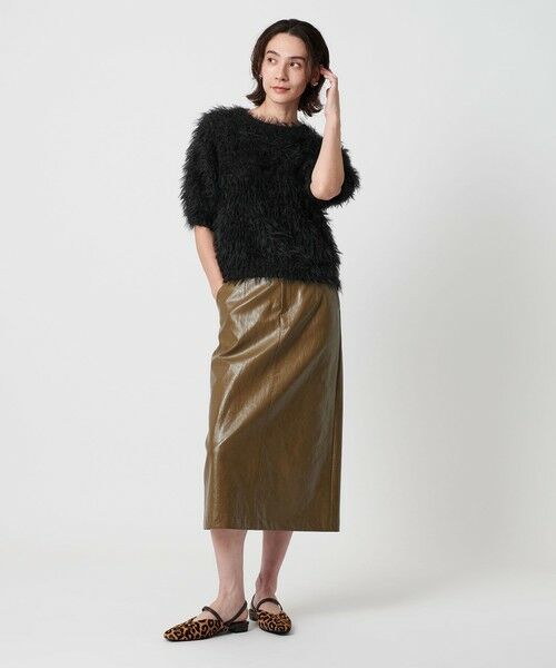 BEAUTY&YOUTH UNITED ARROWS / ビューティー&ユース ユナイテッドアローズ ニット・セーター | フェザーヤーン ハーフスリーブ ニットプルオーバー | 詳細7