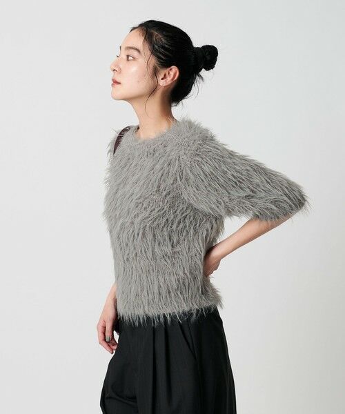 BEAUTY&YOUTH UNITED ARROWS / ビューティー&ユース ユナイテッドアローズ ニット・セーター | フェザーヤーン ハーフスリーブ ニットプルオーバー | 詳細9