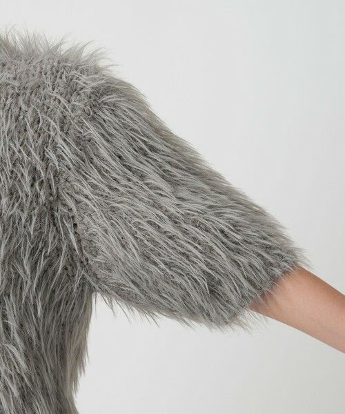 BEAUTY&YOUTH UNITED ARROWS / ビューティー&ユース ユナイテッドアローズ ニット・セーター | フェザーヤーン ハーフスリーブ ニットプルオーバー | 詳細16