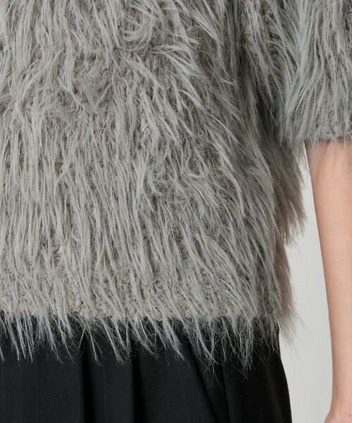 BEAUTY&YOUTH UNITED ARROWS / ビューティー&ユース ユナイテッドアローズ ニット・セーター | フェザーヤーン ハーフスリーブ ニットプルオーバー | 詳細17