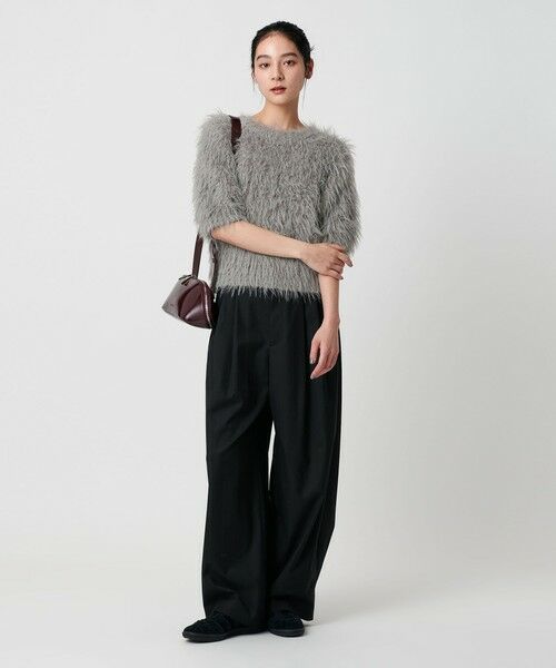 BEAUTY&YOUTH UNITED ARROWS / ビューティー&ユース ユナイテッドアローズ ニット・セーター | フェザーヤーン ハーフスリーブ ニットプルオーバー | 詳細11