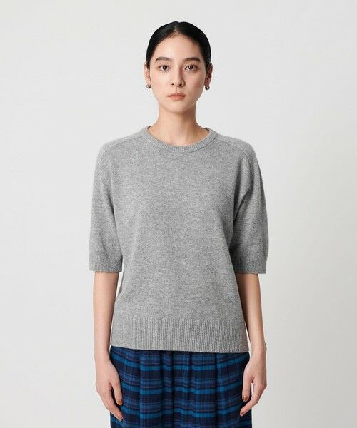BEAUTY&YOUTH UNITED ARROWS / ビューティー&ユース ユナイテッドアローズ ニット・セーター | カシミヤ クルーネック ショートスリーブニット | 詳細5
