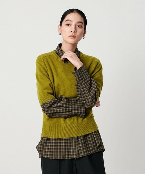 BEAUTY&YOUTH UNITED ARROWS / ビューティー&ユース ユナイテッドアローズ ニット・セーター | カシミヤ クルーネック ショートスリーブニット | 詳細12