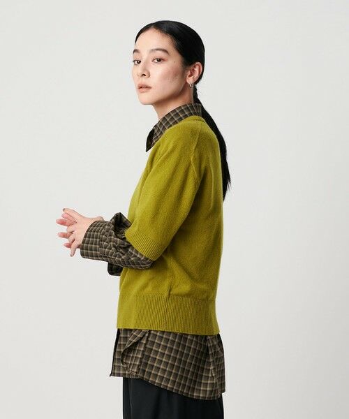 BEAUTY&YOUTH UNITED ARROWS / ビューティー&ユース ユナイテッドアローズ ニット・セーター | カシミヤ クルーネック ショートスリーブニット | 詳細13