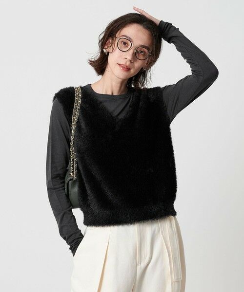 BEAUTY&YOUTH UNITED ARROWS / ビューティー&ユース ユナイテッドアローズ ベスト | シャギーVネック ニットベスト | 詳細8