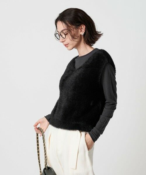 BEAUTY&YOUTH UNITED ARROWS / ビューティー&ユース ユナイテッドアローズ ベスト | シャギーVネック ニットベスト | 詳細9