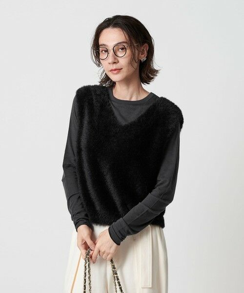 BEAUTY&YOUTH UNITED ARROWS / ビューティー&ユース ユナイテッドアローズ ベスト | シャギーVネック ニットベスト | 詳細10