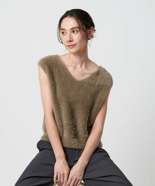 BEAUTY&YOUTH UNITED ARROWS / ビューティー&ユース ユナイテッドアローズ ベスト | シャギーVネック ニットベスト | 詳細13