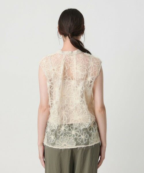 BEAUTY&YOUTH UNITED ARROWS / ビューティー&ユース ユナイテッドアローズ シャツ・ブラウス | 【WEB限定】エンブロイダリー チュールノースリーブブラウス | 詳細6