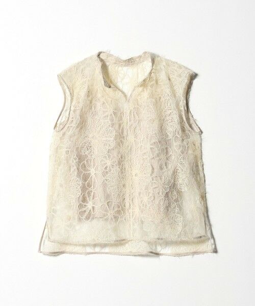 BEAUTY&YOUTH UNITED ARROWS / ビューティー&ユース ユナイテッドアローズ シャツ・ブラウス | 【WEB限定】エンブロイダリー チュールノースリーブブラウス | 詳細7