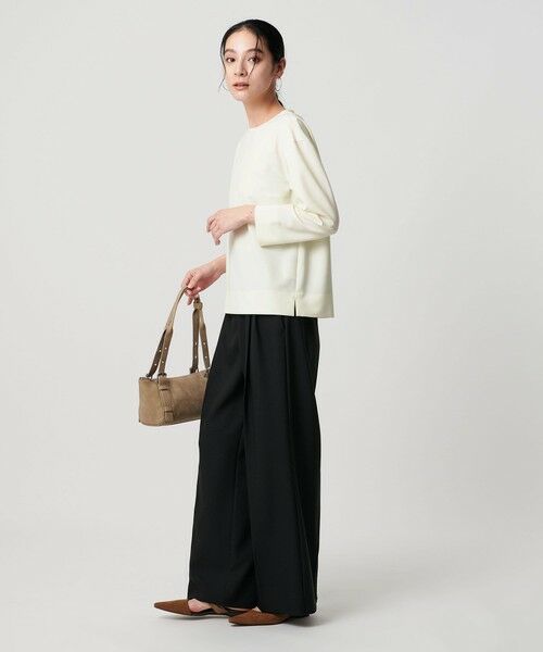 BEAUTY&YOUTH UNITED ARROWS / ビューティー&ユース ユナイテッドアローズ シャツ・ブラウス | 【WEB限定 Wardrobe DAILY MINIMAL】クルーネックブラウス ウォッシャブル | 詳細3