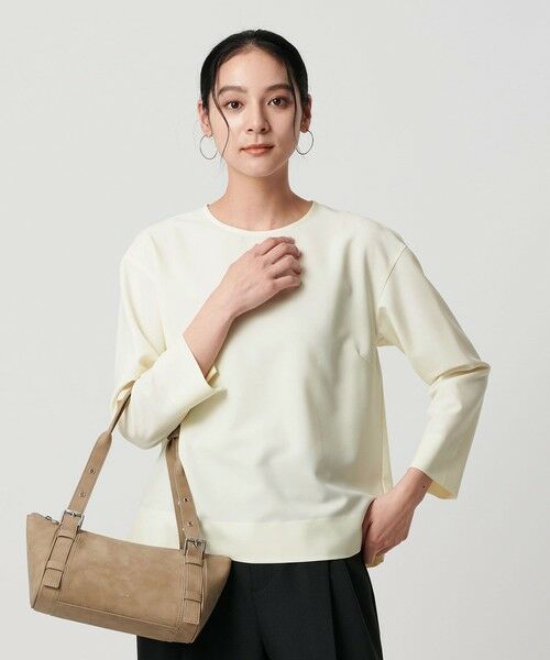 BEAUTY&YOUTH UNITED ARROWS / ビューティー&ユース ユナイテッドアローズ シャツ・ブラウス | 【WEB限定 Wardrobe DAILY MINIMAL】クルーネックブラウス ウォッシャブル | 詳細1