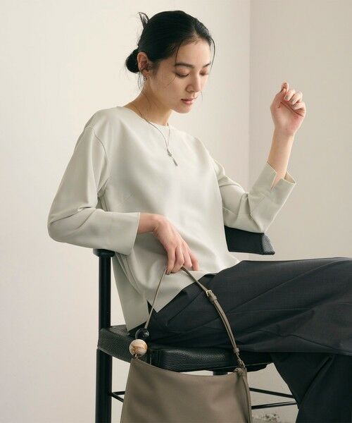BEAUTY&YOUTH UNITED ARROWS / ビューティー&ユース ユナイテッドアローズ シャツ・ブラウス | 【WEB限定 Wardrobe DAILY MINIMAL】クルーネックブラウス ウォッシャブル | 詳細18