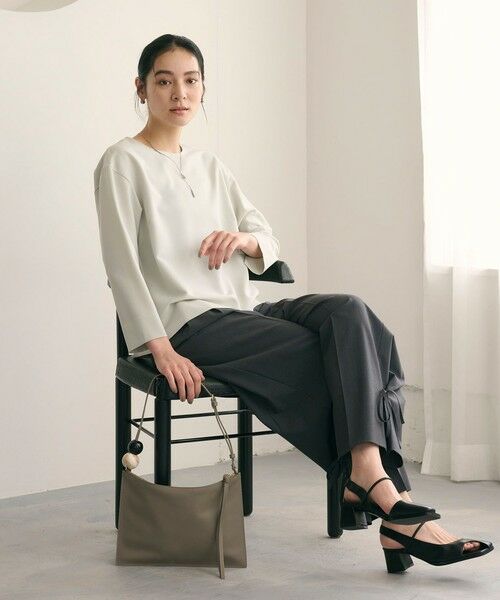 BEAUTY&YOUTH UNITED ARROWS / ビューティー&ユース ユナイテッドアローズ シャツ・ブラウス | 【WEB限定 Wardrobe DAILY MINIMAL】クルーネックブラウス ウォッシャブル | 詳細21