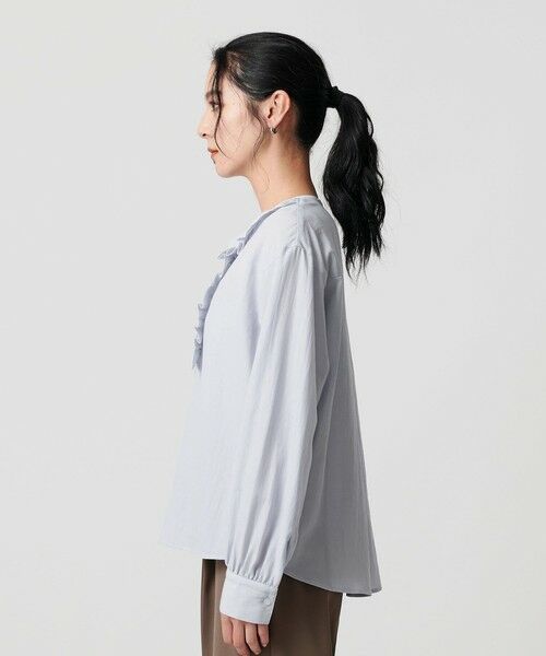 BEAUTY&YOUTH UNITED ARROWS / ビューティー&ユース ユナイテッドアローズ シャツ・ブラウス | 【WEB限定 Wardrobe DAILY MINIMAL】フリル Vネックブラウス ウォッシャブル | 詳細17
