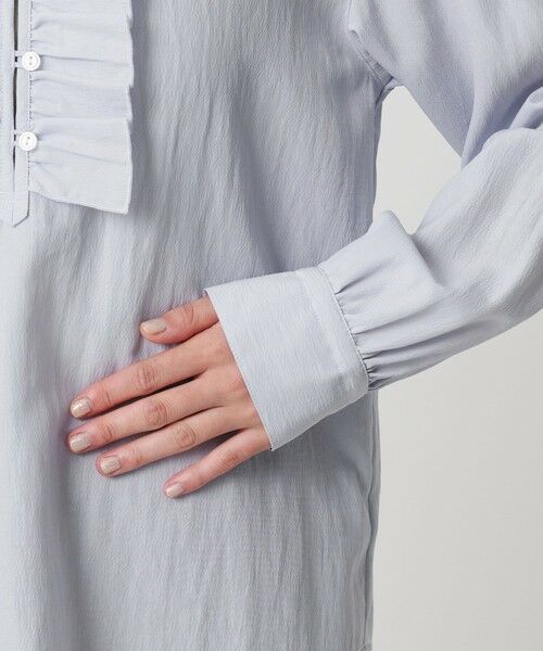 BEAUTY&YOUTH UNITED ARROWS / ビューティー&ユース ユナイテッドアローズ シャツ・ブラウス | 【WEB限定 Wardrobe DAILY MINIMAL】フリル Vネックブラウス ウォッシャブル | 詳細20