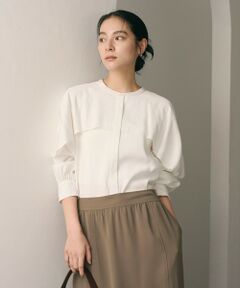 BEAUTY&YOUTH UNITED ARROWS / ビューティー&ユース ユナイテッドアローズ シャツ・ブラウス | 【WEB限定 Wardrobe DAILY MINIMAL】フリルレイヤーブラウス ウォッシャブル