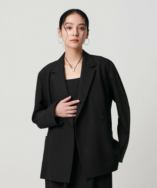 BEAUTY&YOUTH UNITED ARROWS / ビューティー&ユース ユナイテッドアローズ テーラードジャケット | 【WEB限定 Wardrobe DAILY MINIMAL】ウールライク メランジダブルジャケット ウォッシャブル | 詳細1
