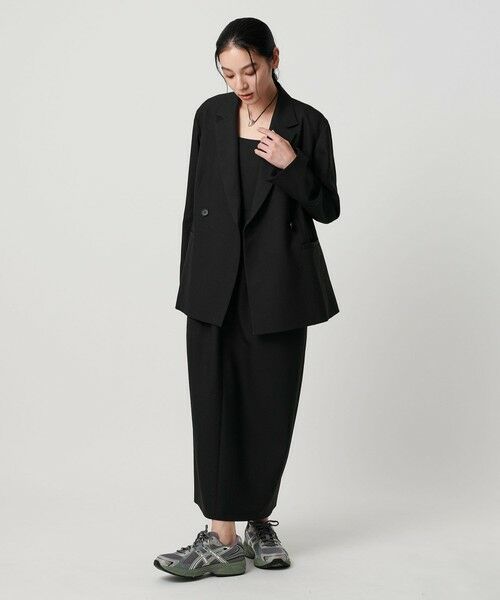 BEAUTY&YOUTH UNITED ARROWS / ビューティー&ユース ユナイテッドアローズ テーラードジャケット | 【WEB限定 Wardrobe DAILY MINIMAL】ウールライク メランジダブルジャケット ウォッシャブル | 詳細3