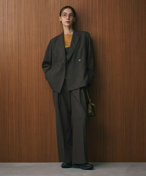 BEAUTY&YOUTH UNITED ARROWS / ビューティー&ユース ユナイテッドアローズ テーラードジャケット | 【WEB限定 Wardrobe DAILY MINIMAL】ウールライク メランジダブルジャケット ウォッシャブル | 詳細11