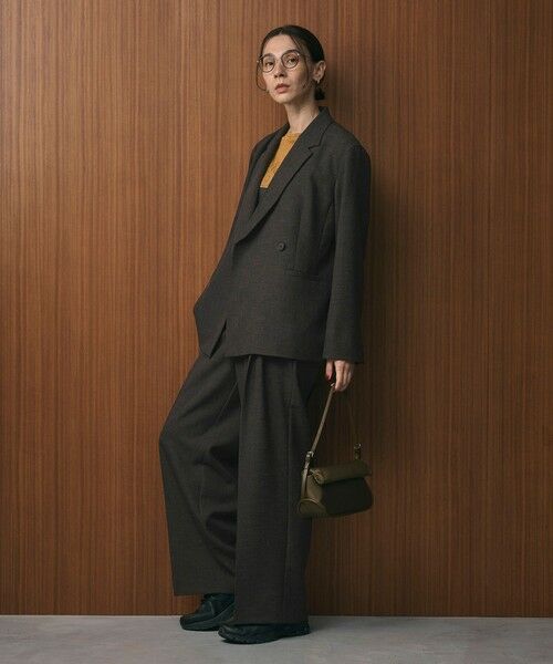 BEAUTY&YOUTH UNITED ARROWS / ビューティー&ユース ユナイテッドアローズ テーラードジャケット | 【WEB限定 Wardrobe DAILY MINIMAL】ウールライク メランジダブルジャケット ウォッシャブル | 詳細12
