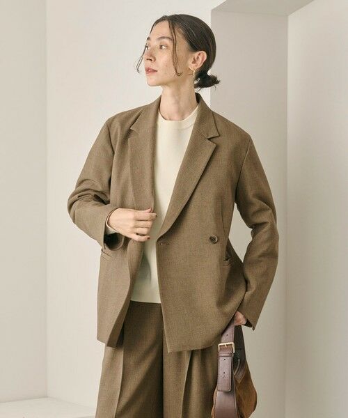 BEAUTY&YOUTH UNITED ARROWS / ビューティー&ユース ユナイテッドアローズ テーラードジャケット | 【WEB限定 Wardrobe DAILY MINIMAL】ウールライク メランジダブルジャケット ウォッシャブル | 詳細25