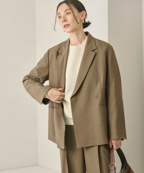 BEAUTY&YOUTH UNITED ARROWS / ビューティー&ユース ユナイテッドアローズ テーラードジャケット | 【WEB限定 Wardrobe DAILY MINIMAL】ウールライク メランジダブルジャケット ウォッシャブル | 詳細26
