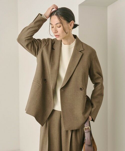 BEAUTY&YOUTH UNITED ARROWS / ビューティー&ユース ユナイテッドアローズ テーラードジャケット | 【WEB限定 Wardrobe DAILY MINIMAL】ウールライク メランジダブルジャケット ウォッシャブル | 詳細27