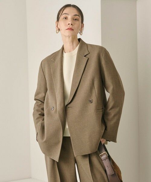 BEAUTY&YOUTH UNITED ARROWS / ビューティー&ユース ユナイテッドアローズ テーラードジャケット | 【WEB限定 Wardrobe DAILY MINIMAL】ウールライク メランジダブルジャケット ウォッシャブル | 詳細23