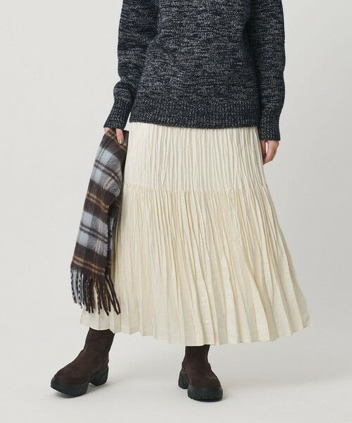 BEAUTY&YOUTH UNITED ARROWS / ビューティー&ユース ユナイテッドアローズ ロング・マキシ丈スカート | ポリエステル チンツプリーツ スカート | 詳細2