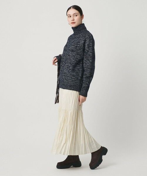 BEAUTY&YOUTH UNITED ARROWS / ビューティー&ユース ユナイテッドアローズ ロング・マキシ丈スカート | ポリエステル チンツプリーツ スカート | 詳細3