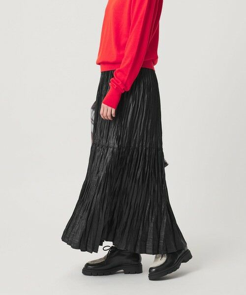 BEAUTY&YOUTH UNITED ARROWS / ビューティー&ユース ユナイテッドアローズ ロング・マキシ丈スカート | ポリエステル チンツプリーツ スカート | 詳細5