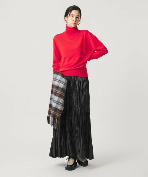 BEAUTY&YOUTH UNITED ARROWS / ビューティー&ユース ユナイテッドアローズ ロング・マキシ丈スカート | ポリエステル チンツプリーツ スカート | 詳細6