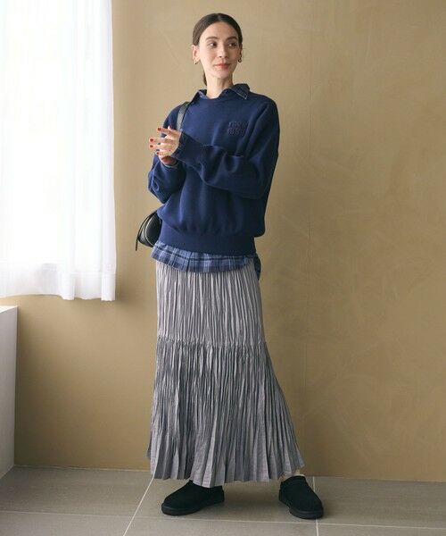 BEAUTY&YOUTH UNITED ARROWS / ビューティー&ユース ユナイテッドアローズ ロング・マキシ丈スカート | ポリエステル チンツプリーツ スカート | 詳細11