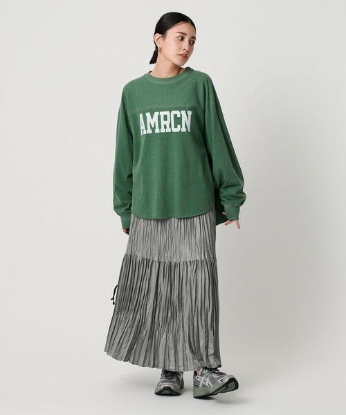 BEAUTY&YOUTH UNITED ARROWS / ビューティー&ユース ユナイテッドアローズ ロング・マキシ丈スカート | ポリエステル チンツプリーツ スカート | 詳細14